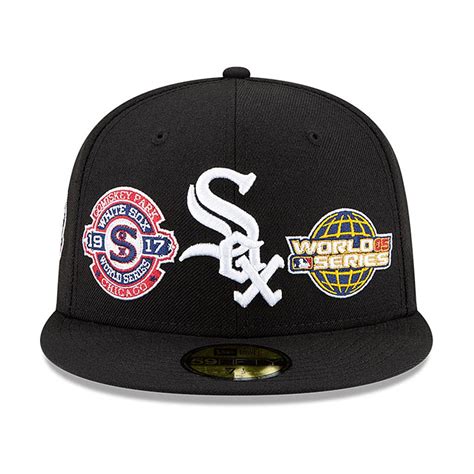 chicago white sox fitted hat with patch